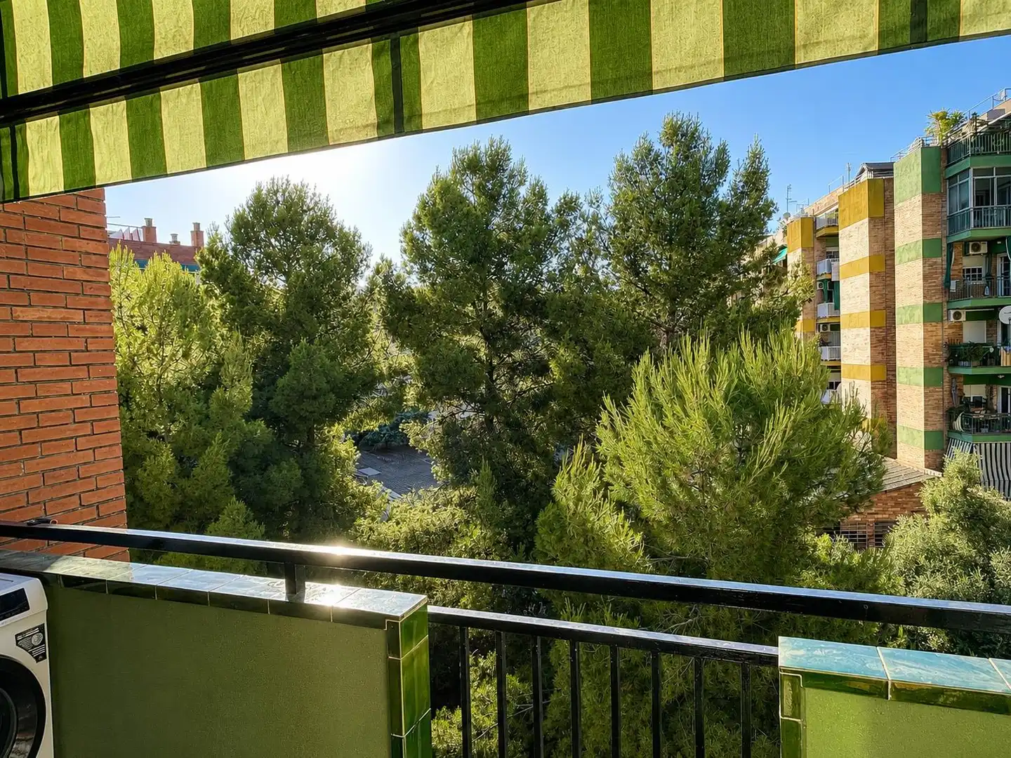 Terrasse von Wohnung zum Verkauf in Esplugues de Llobregat mit Klimaanlage, Parkett und Terrasse