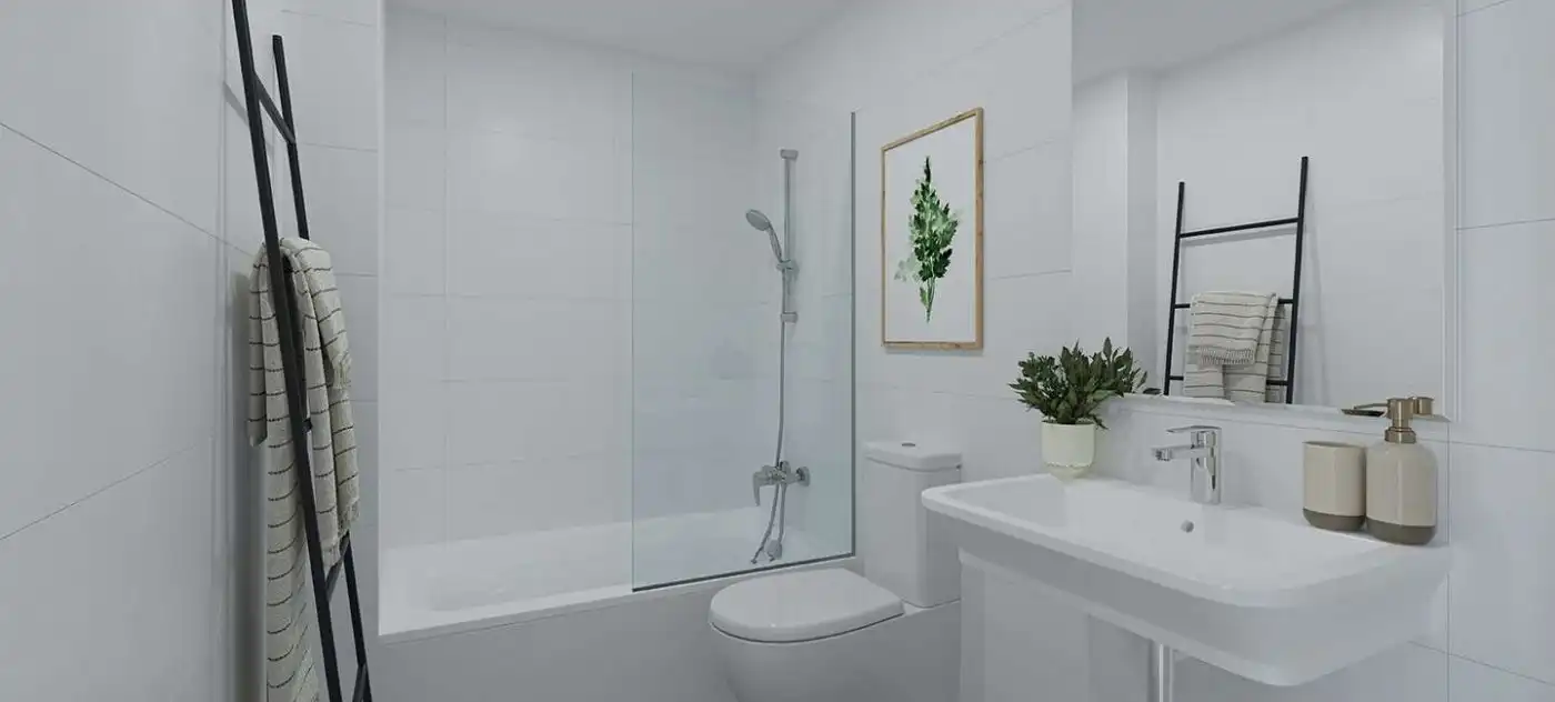 Baño de Apartamento en venta en Jávea / Xàbia con Piscina