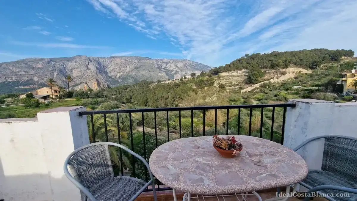 Terrasse von Country house zur Miete in El Castell de Guadalest, Alicante
