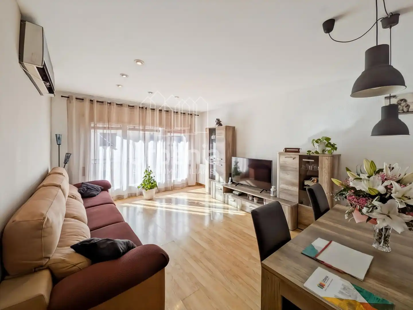 Living room of Flat for sale in Caldes de Montbui  with Air Conditioner, Heating and Terrace