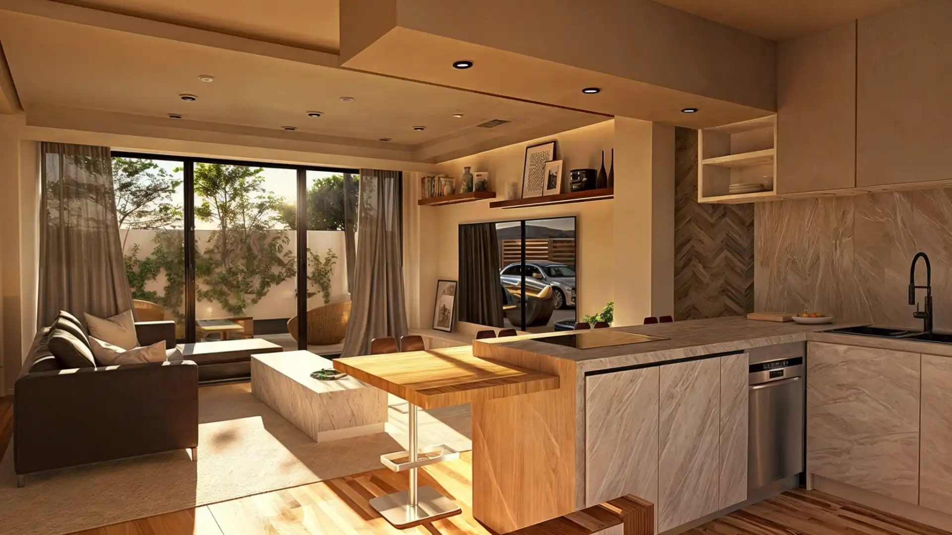 Cocina de Casa adosada en venta en Estepona con Jardín privado, Terraza y Piscina