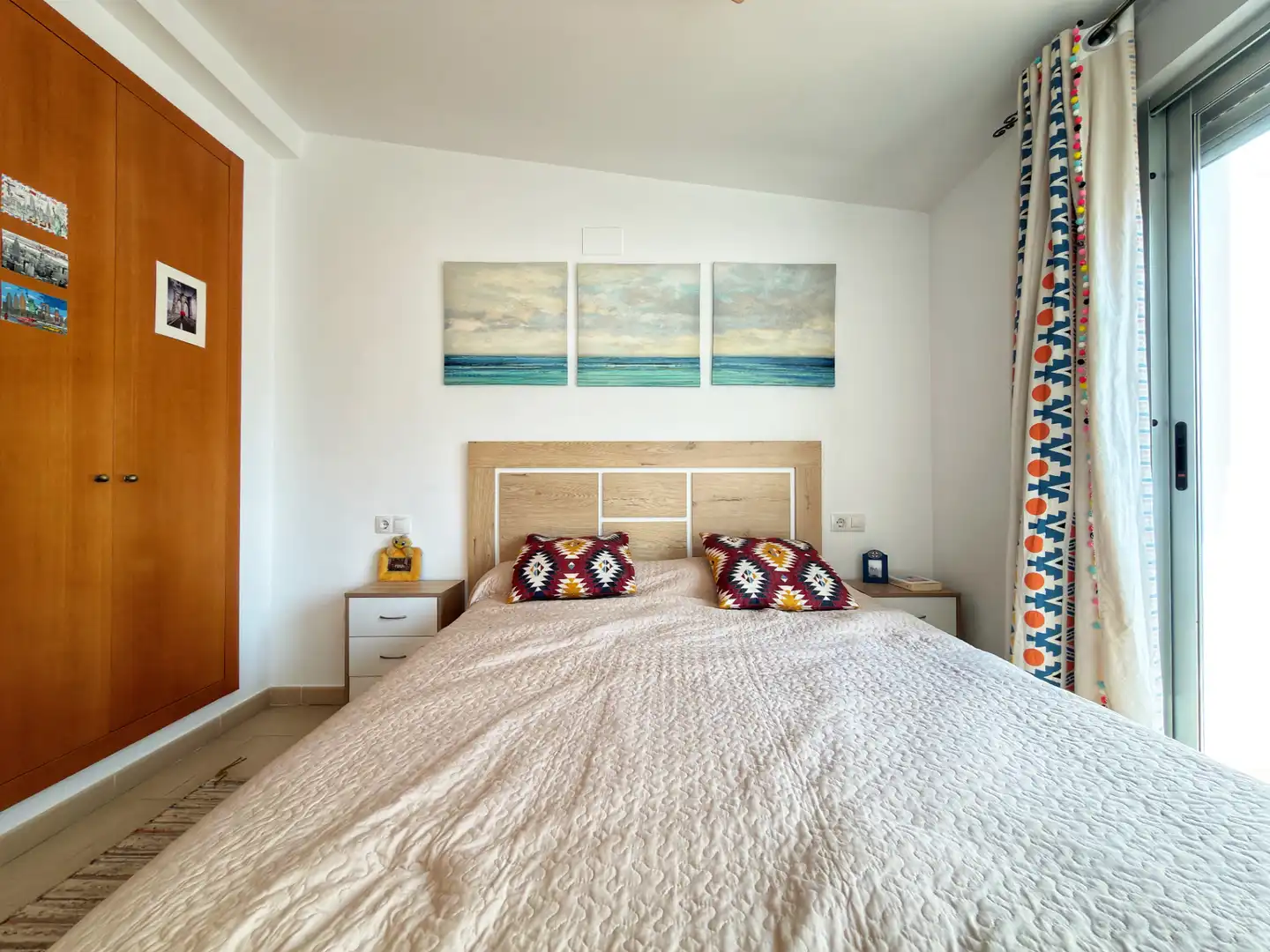 Schlafzimmer von Dachboden zum Verkauf in Castellón de la Plana / Castelló de la Plana mit Terrasse, Möbliert und Ofen