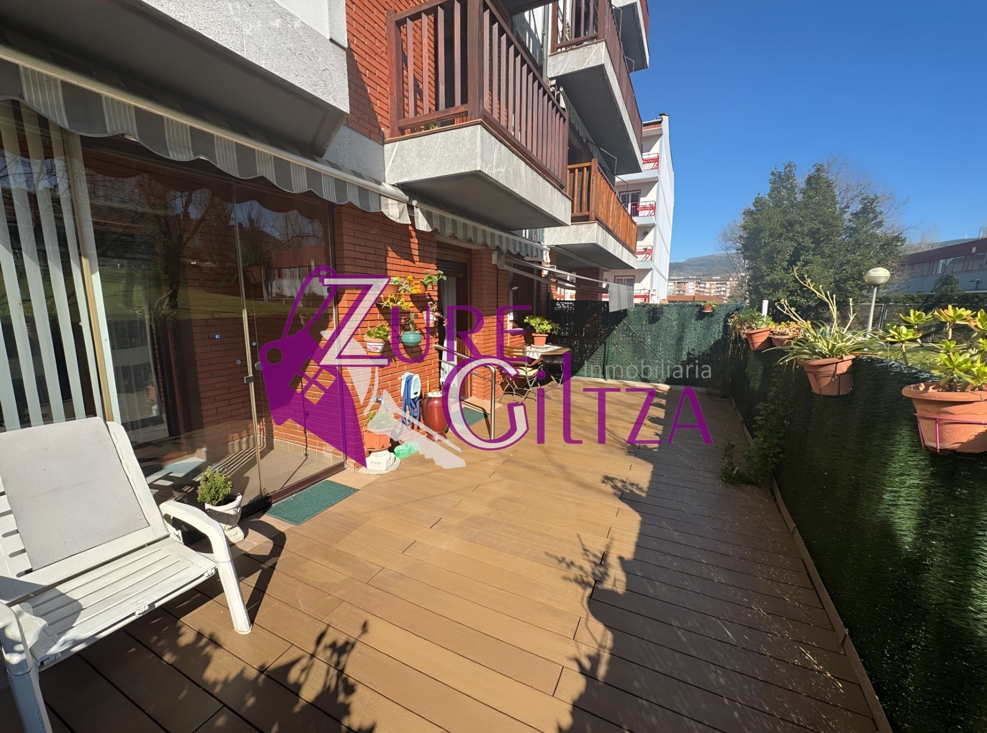 Garten von Wohnung zum Verkauf in Durango mit Heizung, Terrasse und Abstellraum
