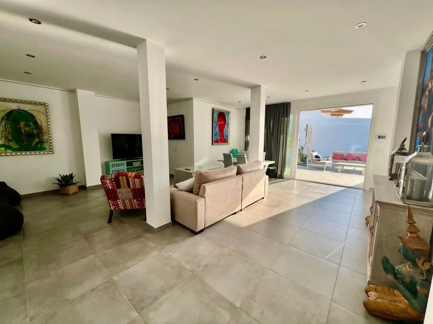 Living room of Houses for rent in Almonte  with Air Conditioner, Private garden and Terrace