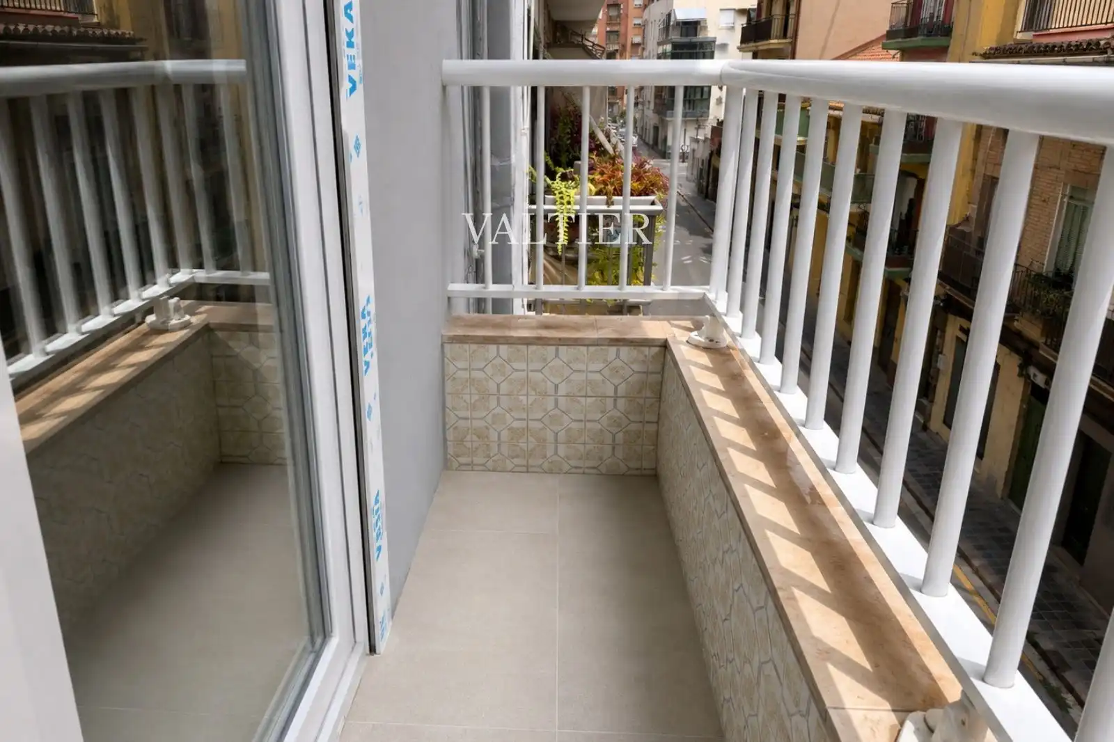 Balcony of Flat for rent in Valencia  with Air Conditioner, Heating and Terrace