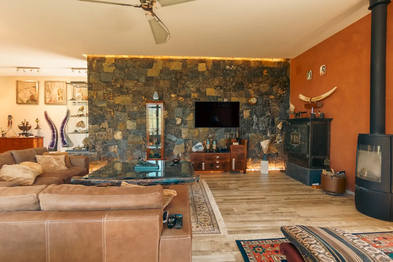Sala de estar de Casa o chalet en venta en Callosa d'en Sarrià con Piscina