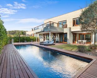 Swimming pool of House or chalet for sale in Sant Cugat del Vallès  with Air Conditioner, Heating and Parquet flooring