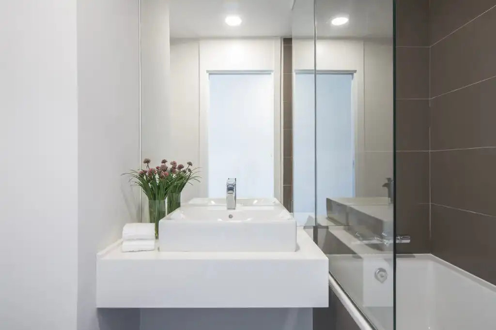 Bany de Apartament en venda en Estepona amb Calefacció, Jardí privat i Terrassa