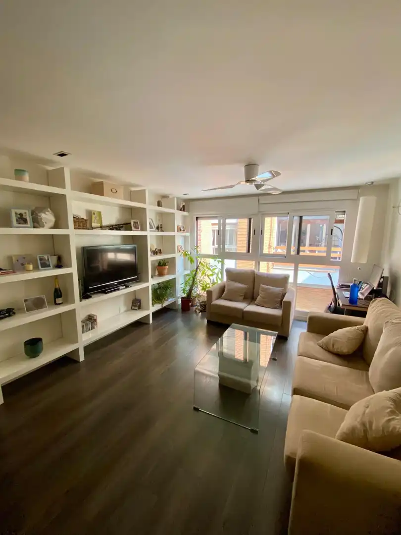 Wohnzimmer von Wohnung zur Miete in Murcia mit Klimaanlage, Heizung und Privatgarten