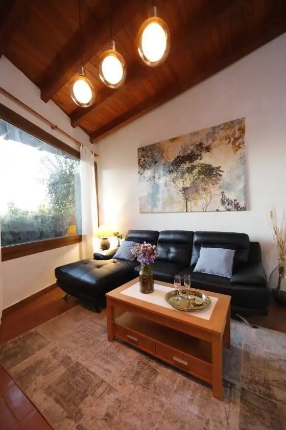 Sala de estar de Casa o chalet en venta en El Sauzal con Jardín privado, Terraza y Piscina