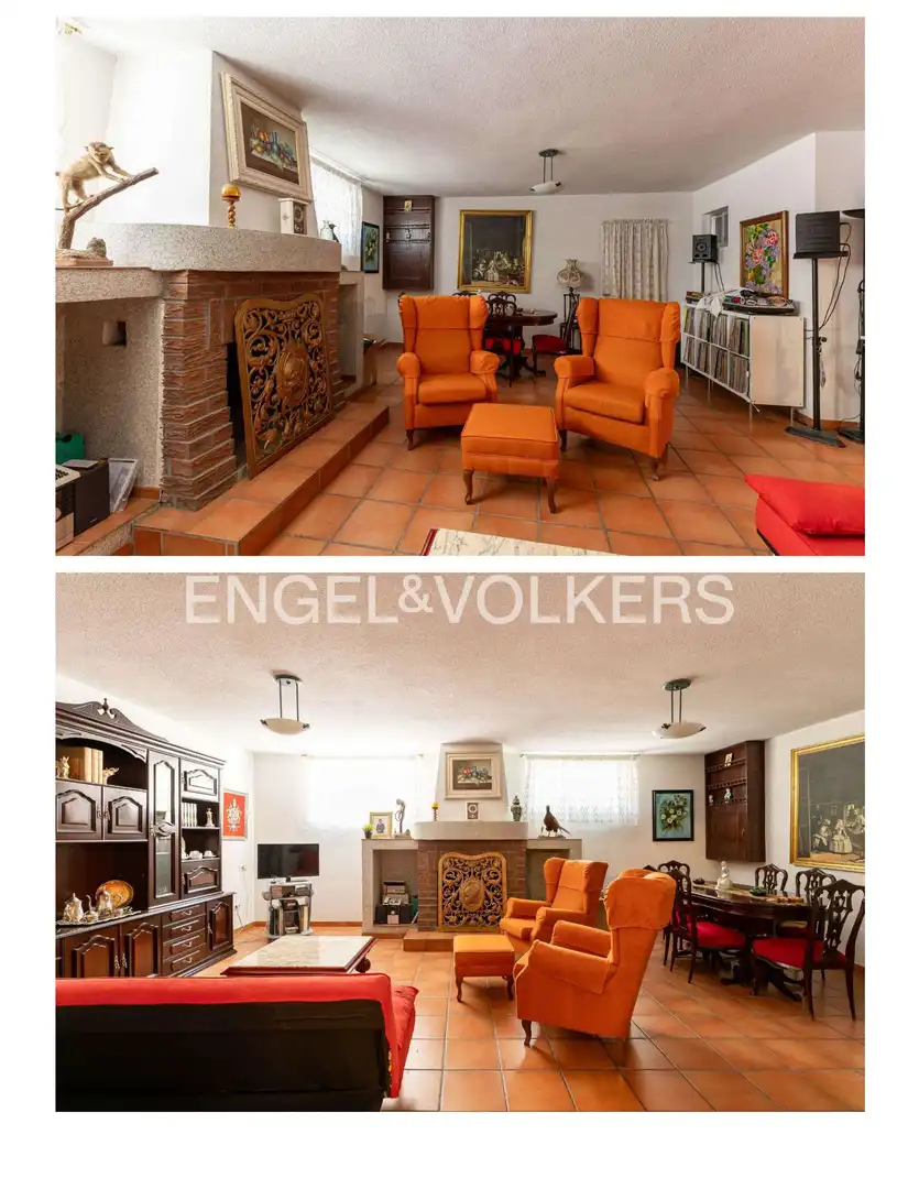 Sala de estar de Casa o chalet en venta en La Moraleja con Calefacción, Jardín privado y Parquet