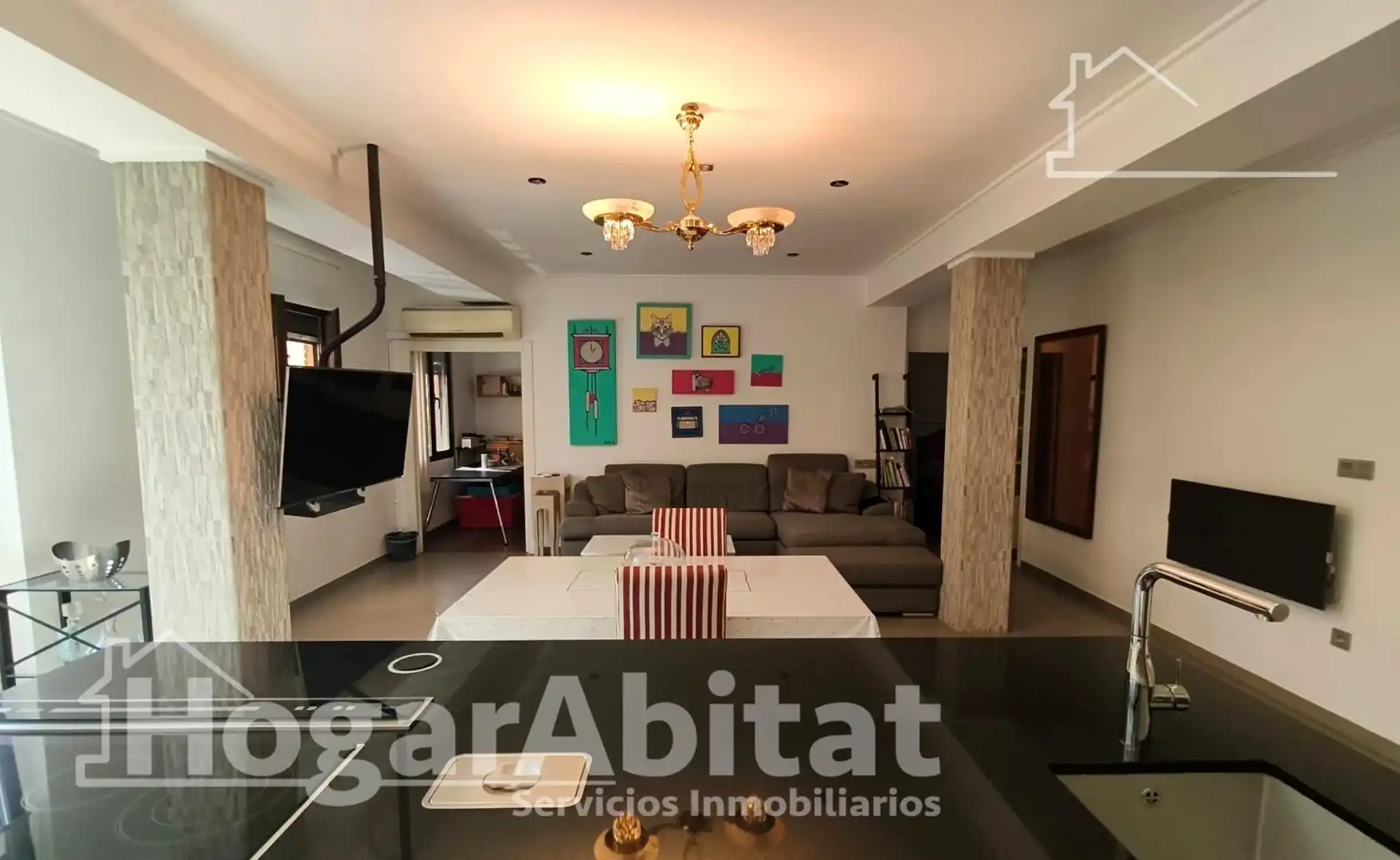 Sala d'estar de Casa o xalet en venda en Sagunto / Sagunt amb Aire condicionat