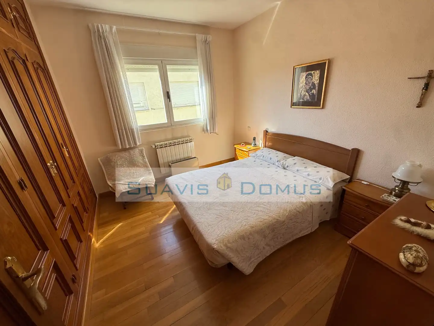 Schlafzimmer von Wohnung zur Miete in Zamora Capital  mit Heizung, Parkett und Möbliert