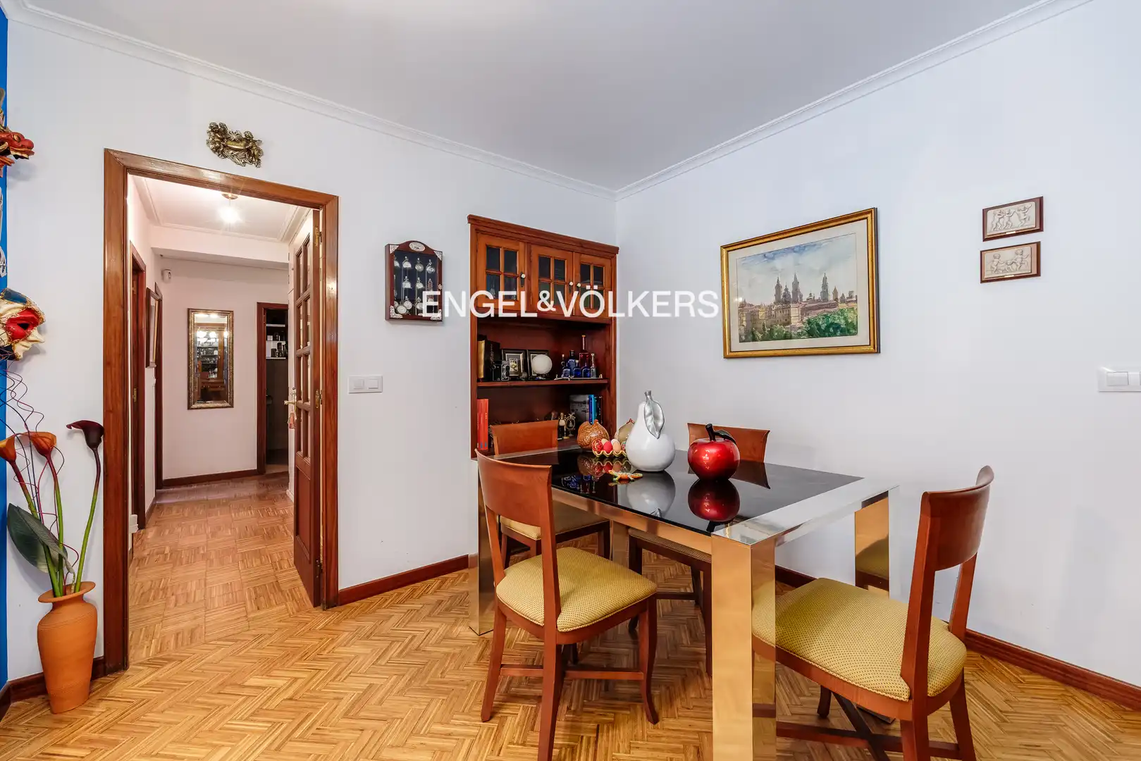Dining room of Flat for sale in Baiona  with Heating, Parquet flooring and Terrace