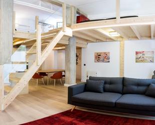 Sala d'estar de Apartament de lloguer en  Madrid Capital amb Aire condicionat