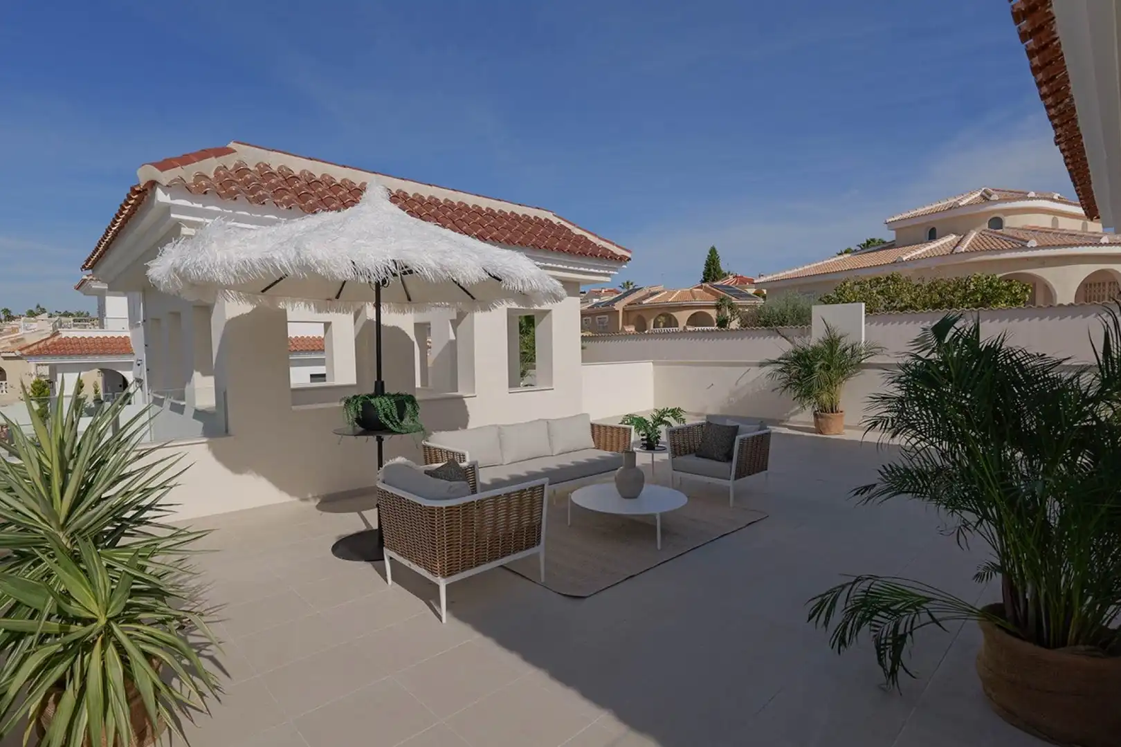 Terrassa de Casa o xalet en venda en Rojales amb Aire condicionat, Jardí privat i Terrassa
