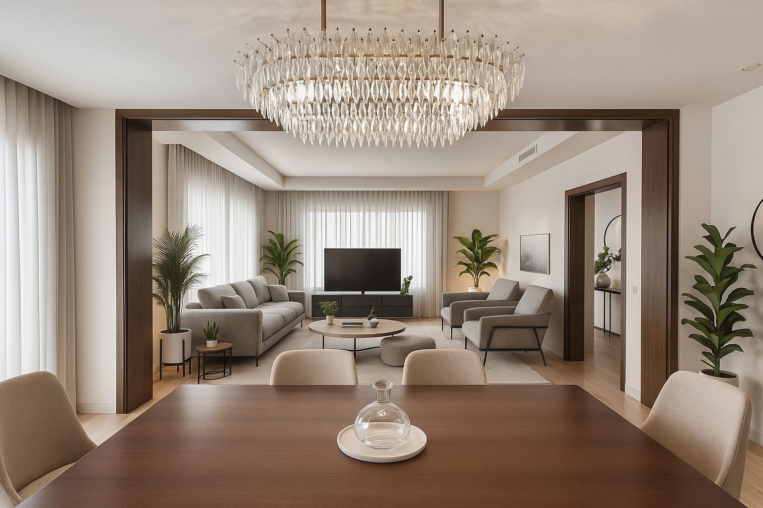 Sala d'estar de Àtic en venda en Badalona amb Aire condicionat, Calefacció i Terrassa