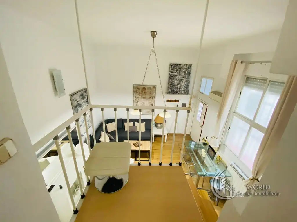 Balcony of Duplexes for rent in Madrid  with Air Conditioner, Heating and Furnished