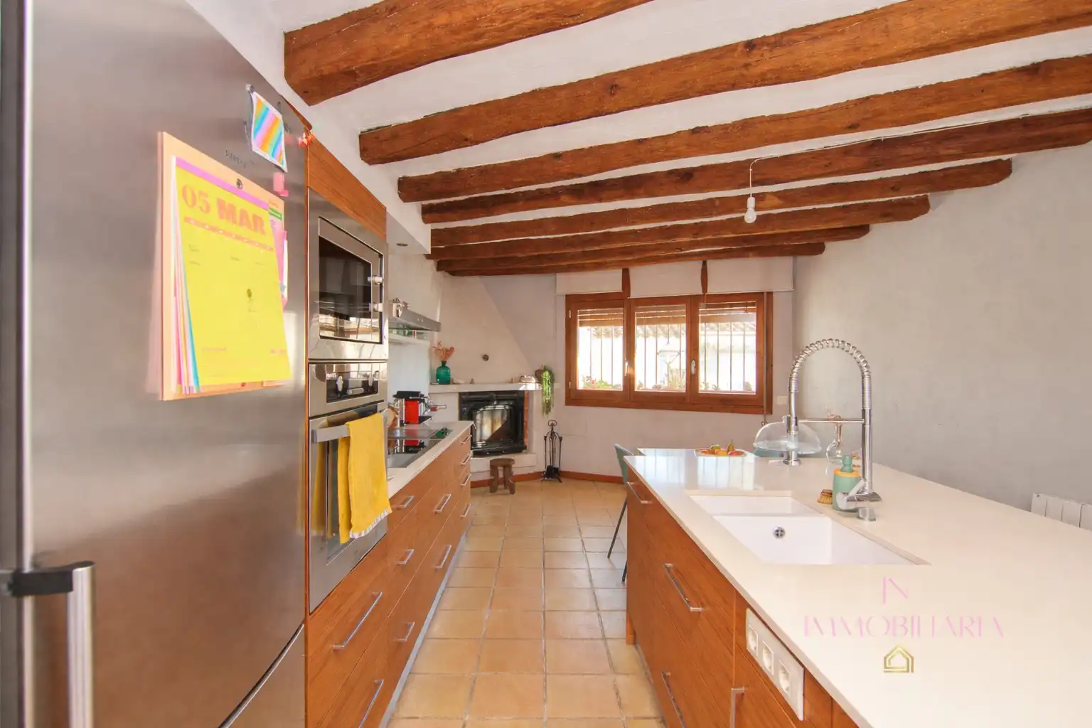 Küche von Haus oder Chalet zum Verkauf in Piera mit Heizung, Parkett und Terrasse