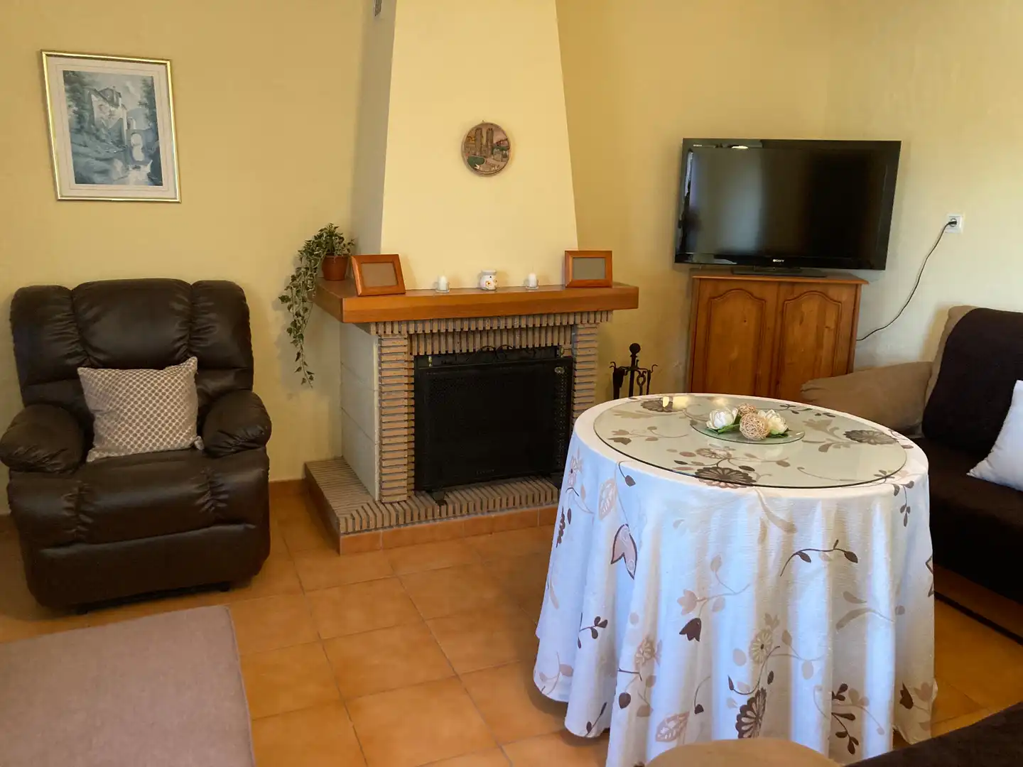 Sala de estar de Casa o chalet de alquiler en Los Barrios con Aire acondicionado, Jardín privado y Amueblado