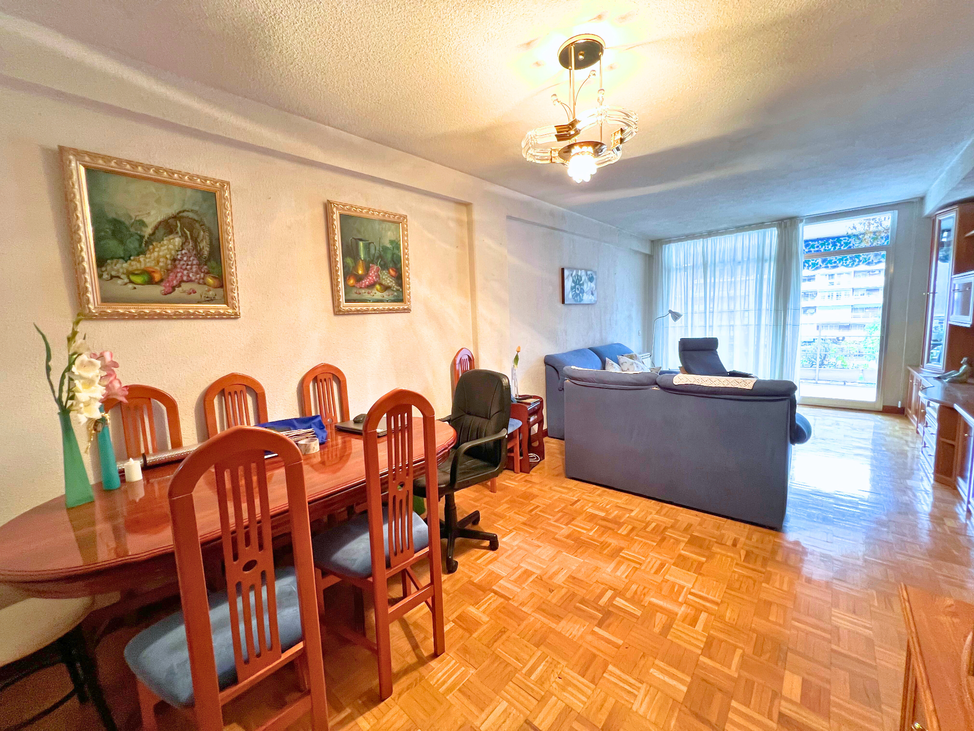 Living room of Flat for sale in Alcorcón  with Heating, Terrace and Furnished