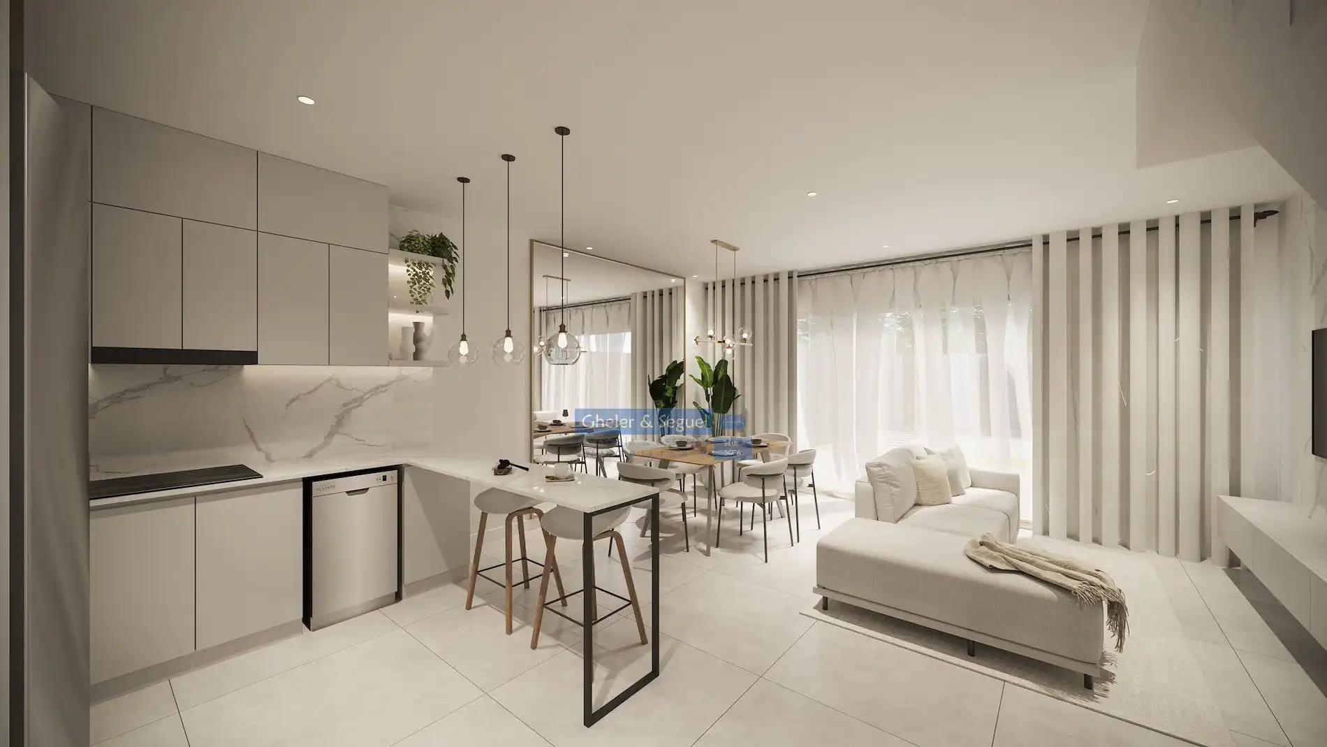 Wohnzimmer von Einfamilien-Reihenhaus zum Verkauf in Almenara mit Terrasse