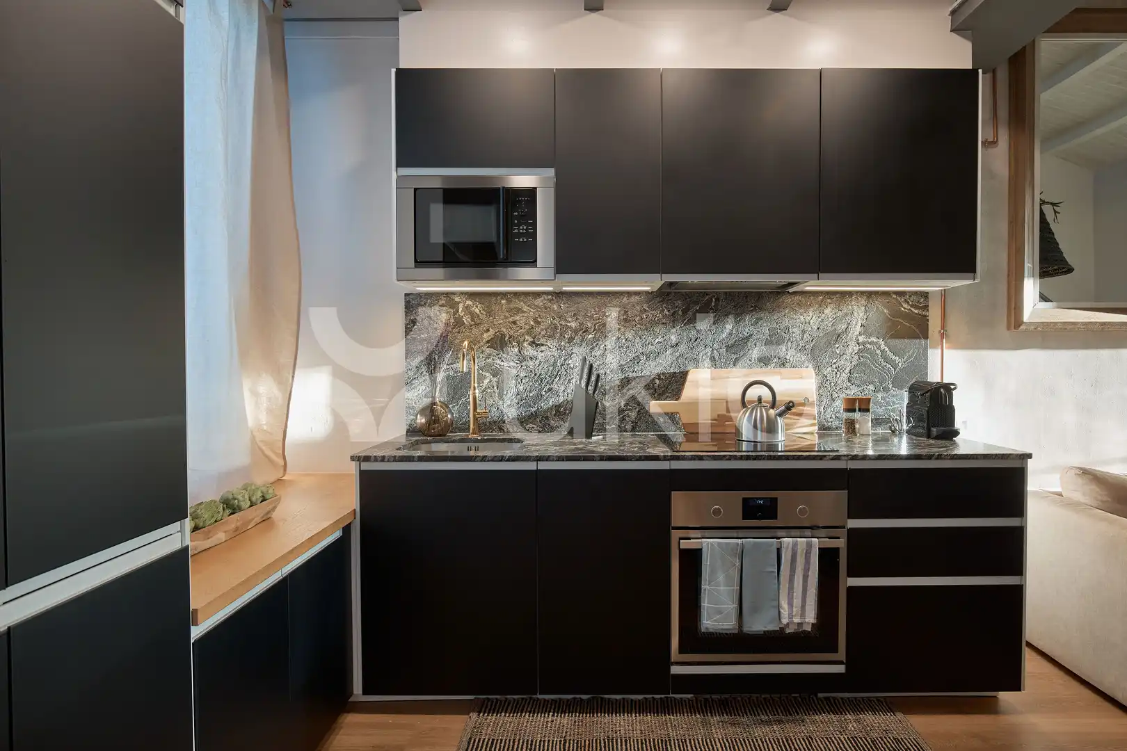 Kitchen of Apartments for rent in Barcelona  with Air Conditioner, Heating and Terrace
