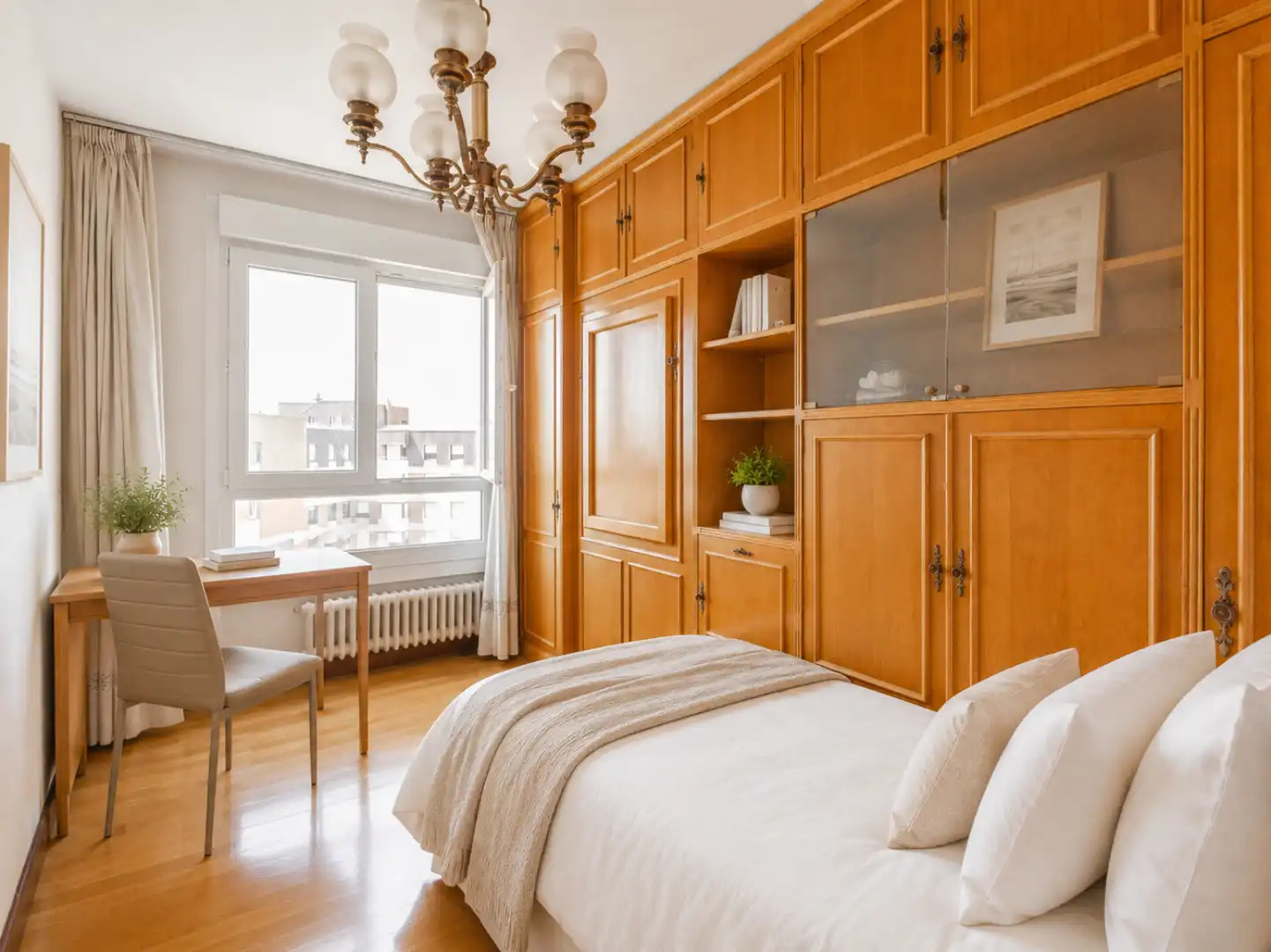 Bedroom of Attic for sale in  Pamplona / Iruña  with Heating, Parquet flooring and Terrace