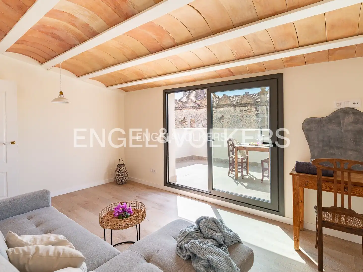 Terraza de Casa adosada de alquiler en Alella con Aire acondicionado, Calefacción y Jardín privado
