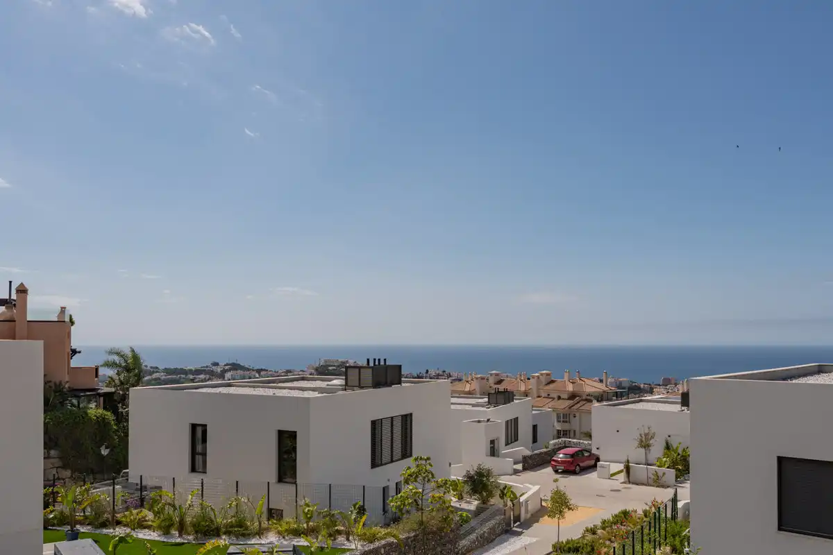 Exterior view of Detached homes for sale in Mijas  with Private garden and Swimming Pool
