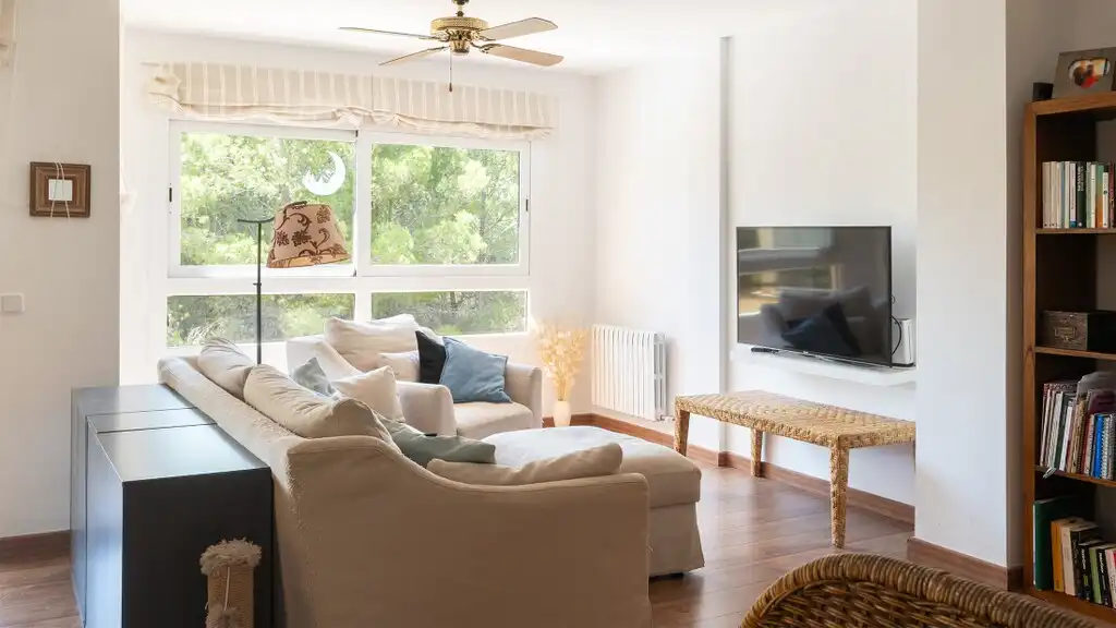 Sala de estar de Apartamento en venta en Calvià con Calefacción, Terraza y Trastero