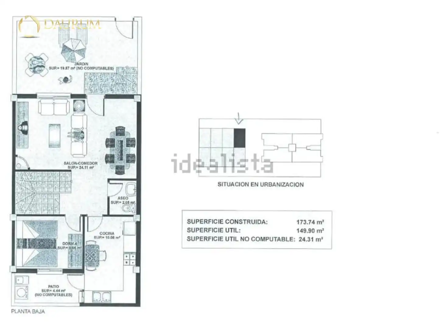 Schlafzimmer von Einfamilien-Reihenhaus zum Verkauf in Elche / Elx mit Klimaanlage, Heizung und Terrasse
