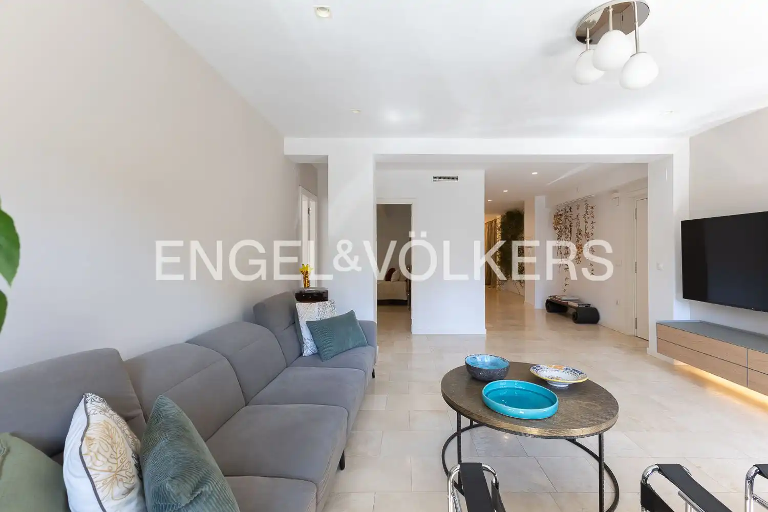 Living room of Flat for rent in Valencia  with Air Conditioner, Heating and Terrace