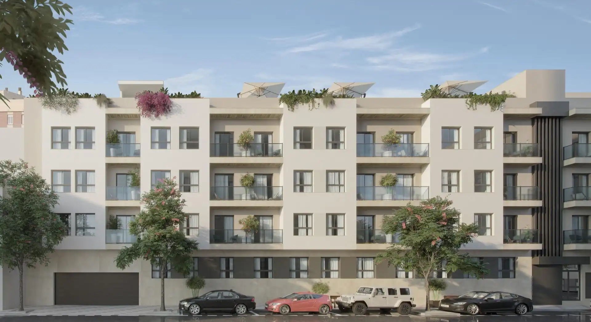 Vista exterior de Apartament en venda en Málaga amb Aire condicionat, Balcó i Piscina comunitària
