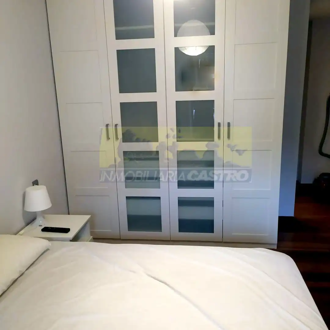 Schlafzimmer von Wohnung zur Miete in Castro-Urdiales mit Heizung, Möbliert und Balkon