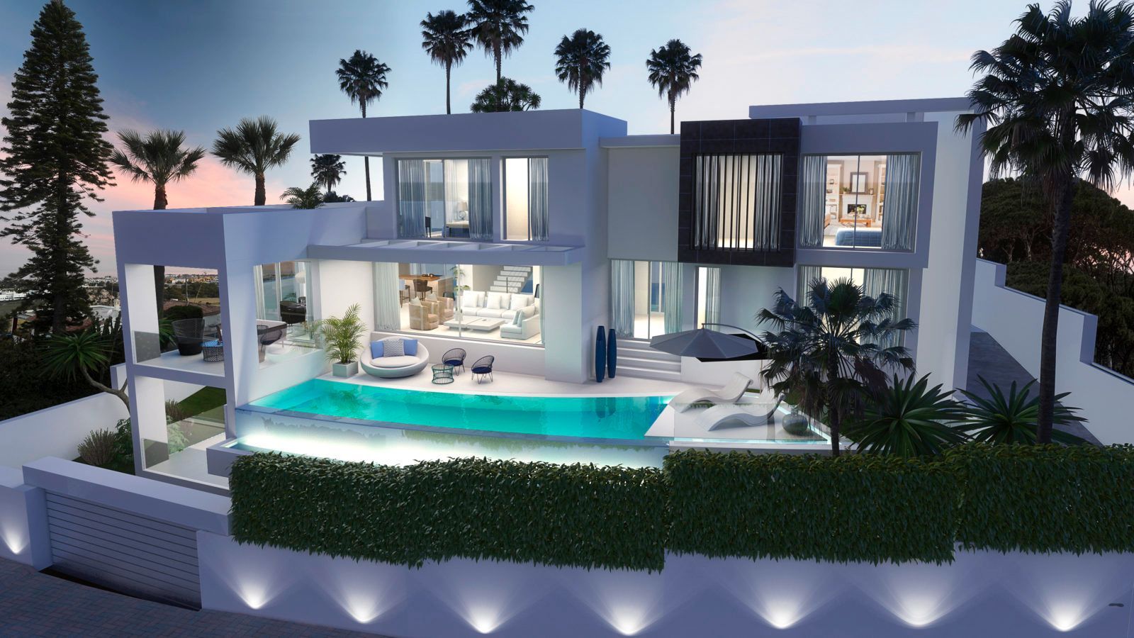 Vista exterior de Casa o chalet de alquiler en Marbella con Aire acondicionado, Terraza y Piscina