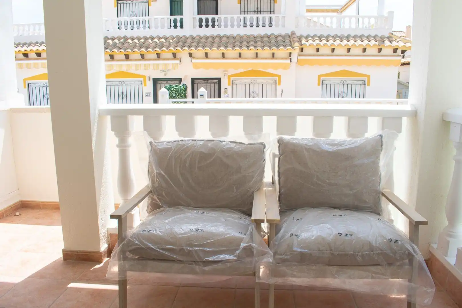 Balcony of Detached homes for sale in Orihuela  with Air Conditioner, Heating and Private garden