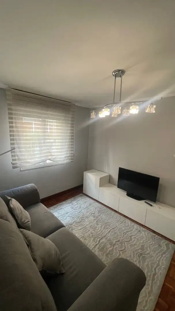 Sala d'estar de Pis en venda en Portugalete amb Calefacció, Parquet i Moblat