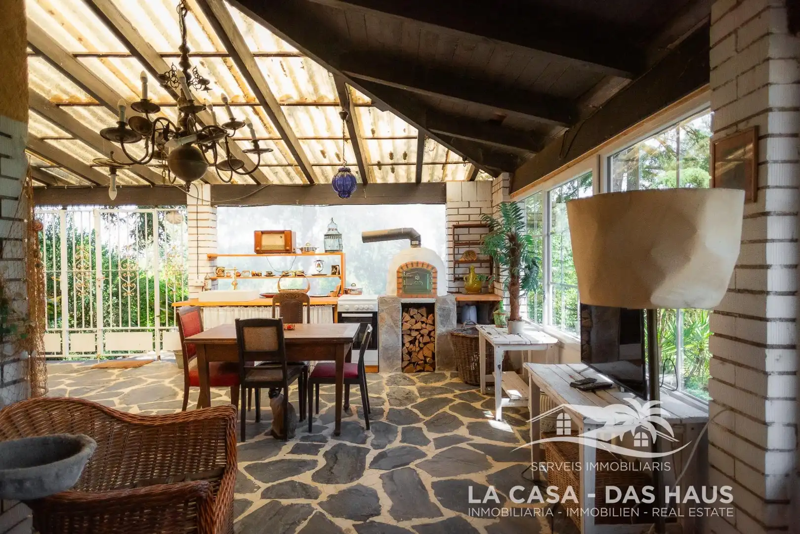 Terraza de Finca rústica en venta en Maçanet de la Selva