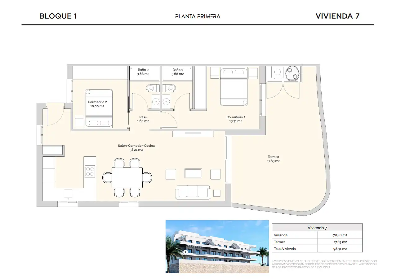 Apartamento con terraza en venta en Balcón de Finestrat - Terra Marina, imagen 17