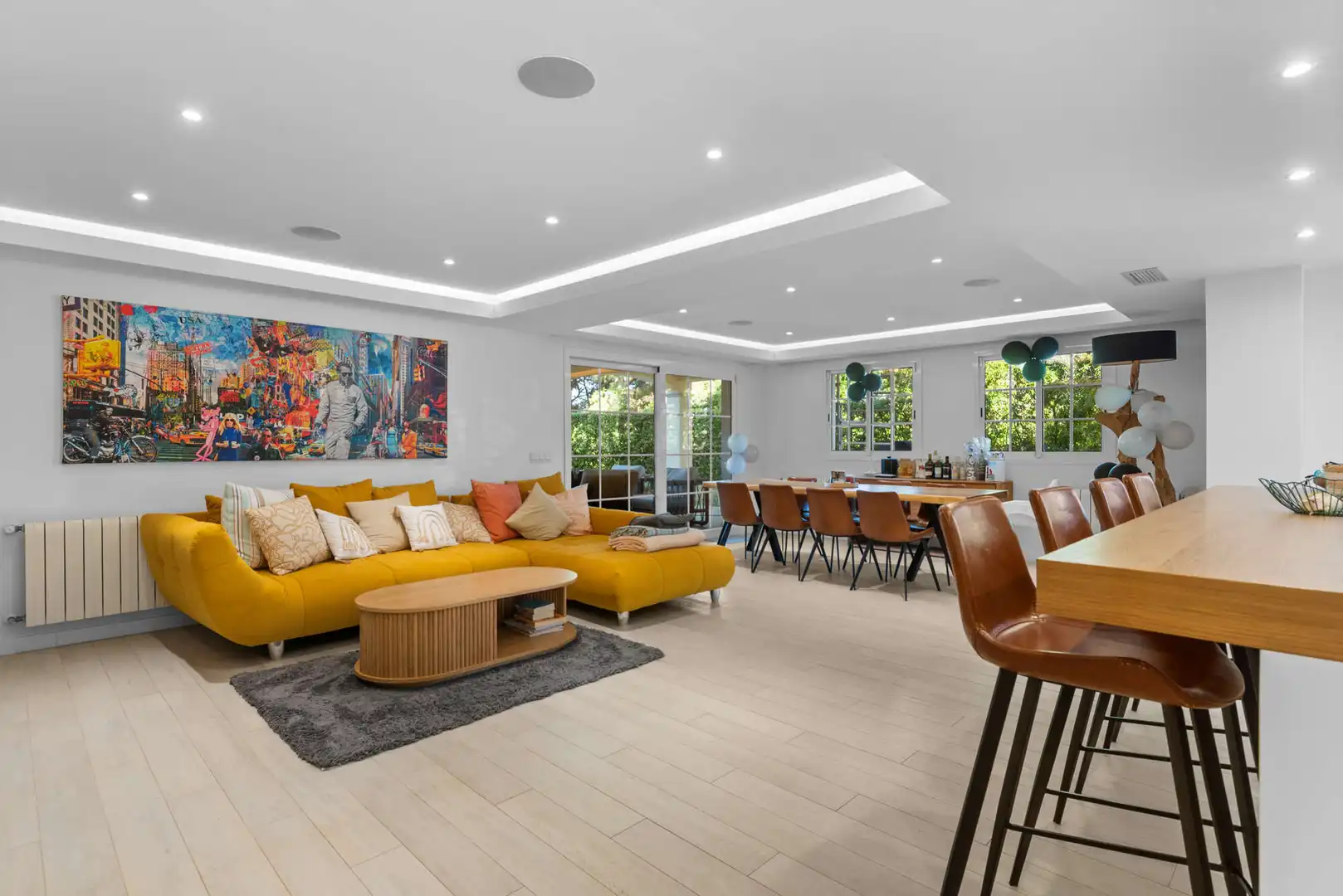 Wohnzimmer von Erdgeschoss zum Verkauf in Calvià mit Klimaanlage, Heizung und Terrasse