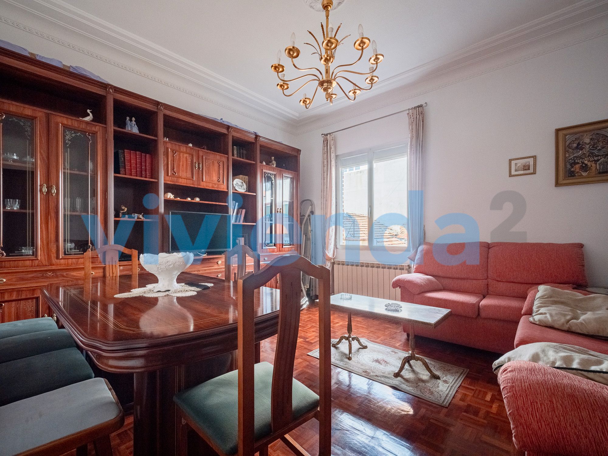 Living room of Flat for sale in  Madrid Capital  with Heating and Furnished
