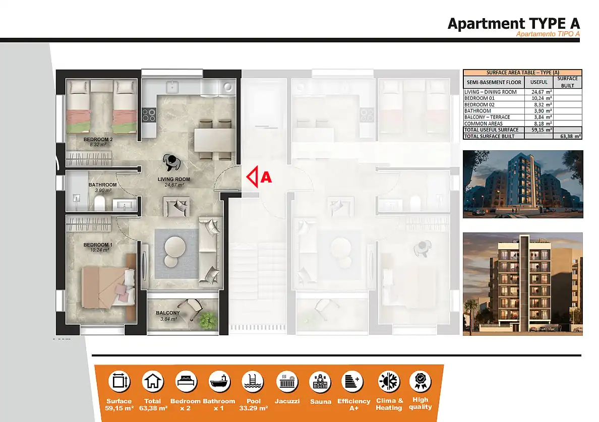 Apartament amb terrassa en venda a Nueva Torrevieja - Aguas Nuevas, imagen 22