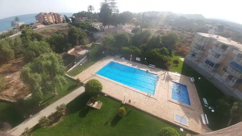 Swimming pool of Apartments for rent in Villajoyosa / La Vila Joiosa  with Air Conditioner and Internet