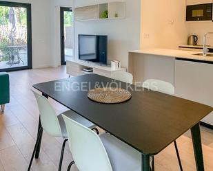 Dining room of Apartment to rent in Sitges  with Air Conditioner, Heating and Private garden