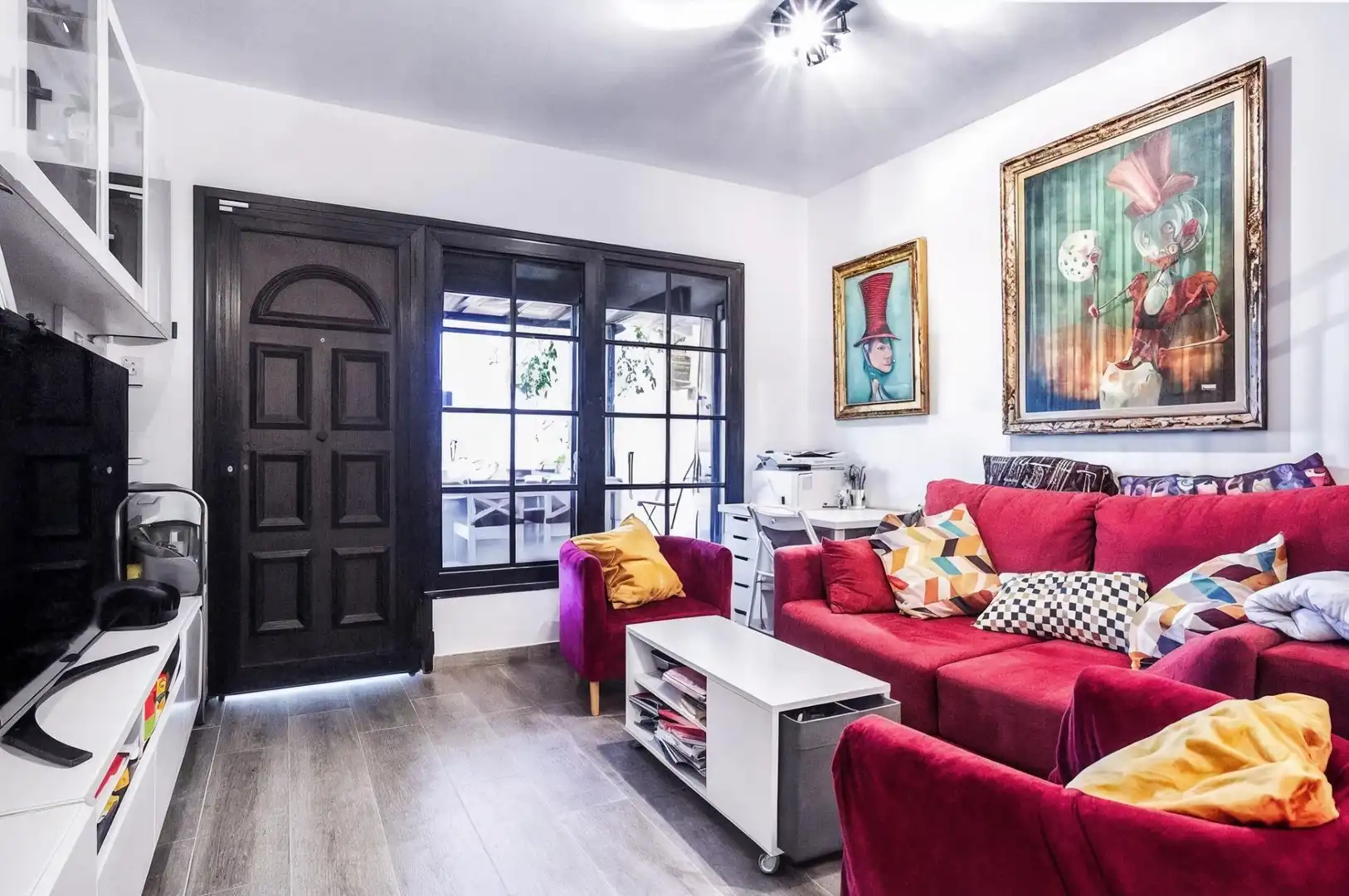 Sala de estar de Casa adosada en venta en El Rosario con Aire acondicionado, Jardín privado y Terraza