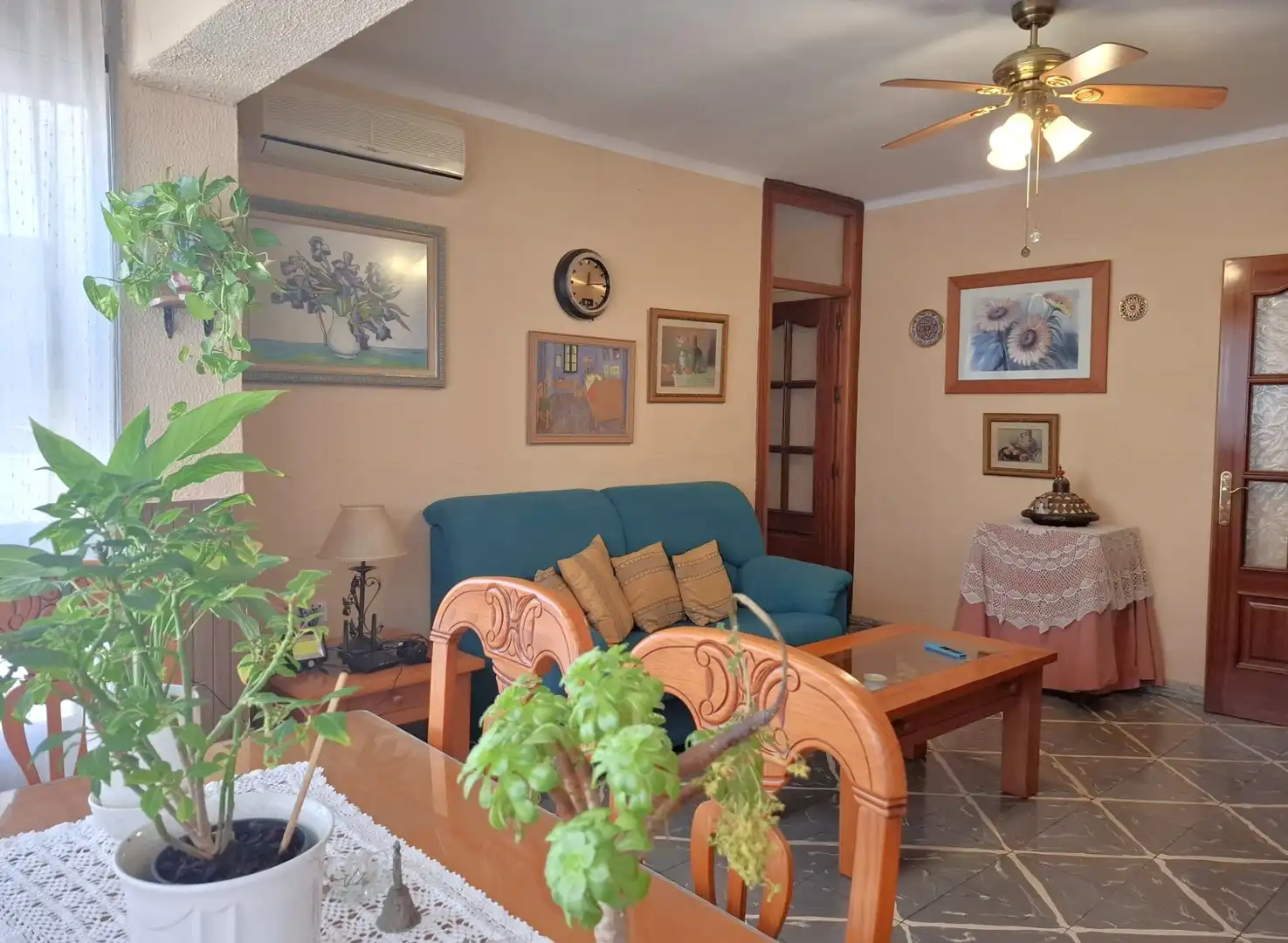 Living room of Flat for sale in Málaga Capital  with Air Conditioner and Terrace