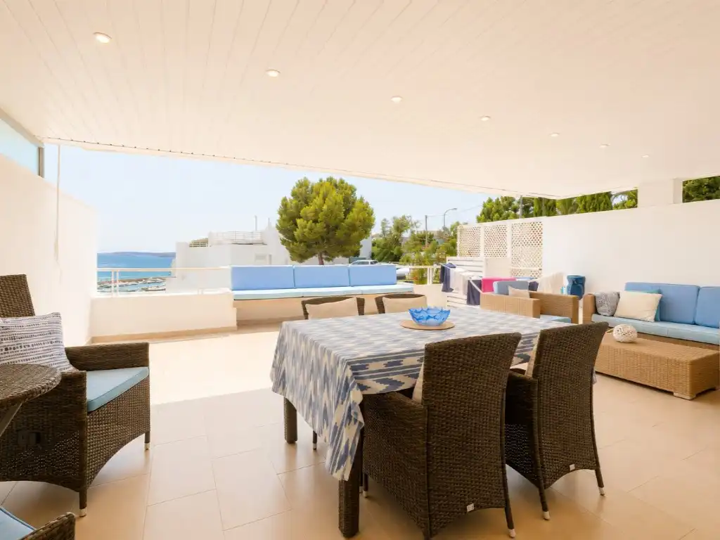 Terrasse von Wohnung zur Miete in Calvià mit Klimaanlage, Privatgarten und Terrasse