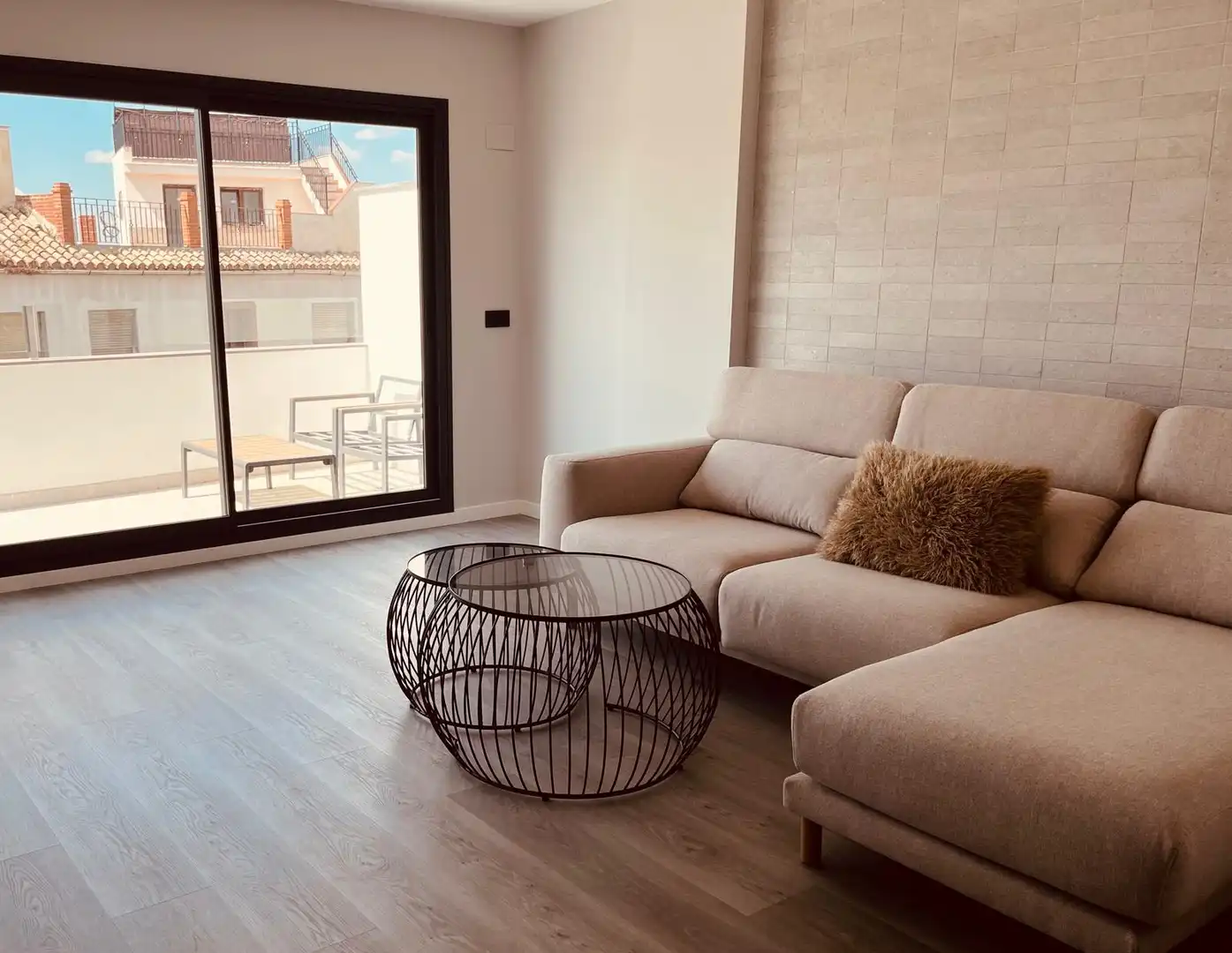 Sala d'estar de Casa adosada de lloguer en Granada amb Aire condicionat, Calefacció i Parquet