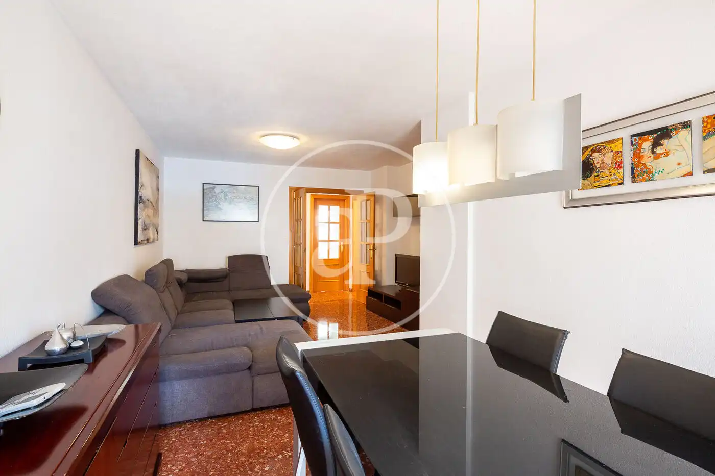Sala de estar de Piso de alquiler en Valencia con Aire acondicionado, Calefacción y Amueblado